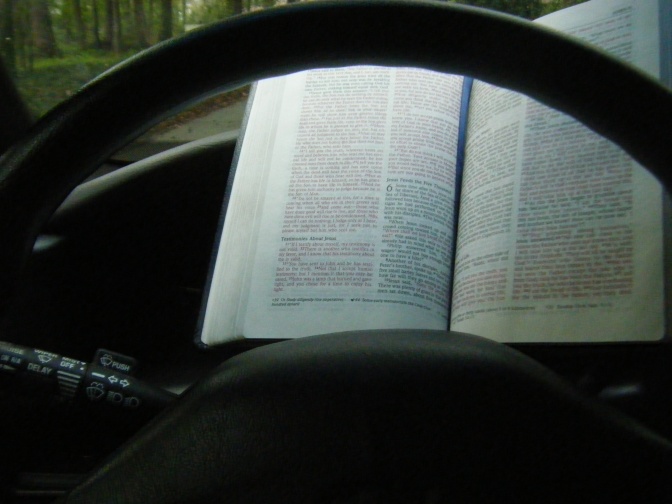 Well, the speedometer doesn't work.... might as well let the Word of God be my guide, right>