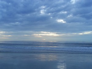 About 15 minutes before sunrise.