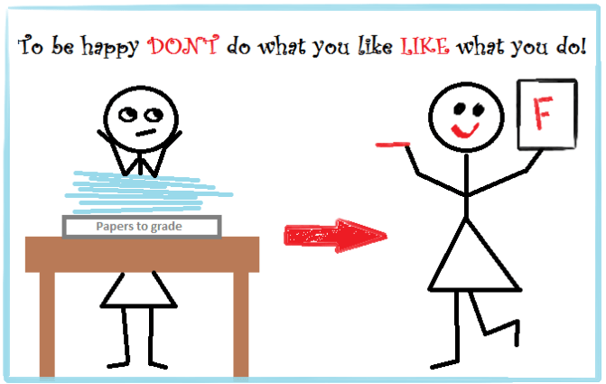 don't do what you like, like what you do!