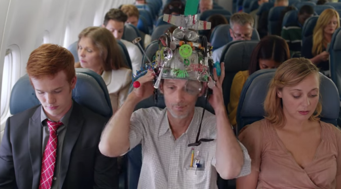 An image captured from the Delta In-Flight Safety Video No. 6. I have flown a lot this month, but this video presentation was the best I've seen. Informative and funny: https://www.youtube.com/watch?v=RbLV3gnhj60