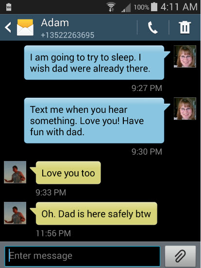 This is the news I got. Steve arrived safely and Adam felt no urgency in telling me.