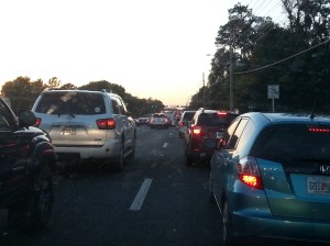 Congested traffic.... is it time for a new hair stylist?