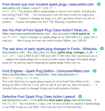 While Ford F150s get rave reviews, the spark plug issue does not.
