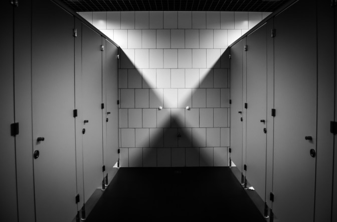 on an overly exuberant toilet