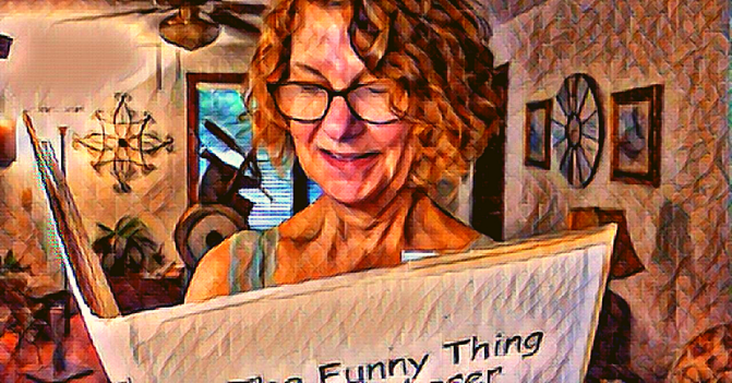 Sara Dagen reads her book titled The Funny Thing About Laser Surgery